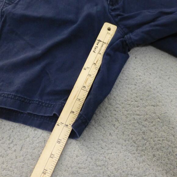 Abercrombie Fitch Shorts Mens 31 Blue Flat Front Preppy Pockets School Casual - Picture 7 of 9